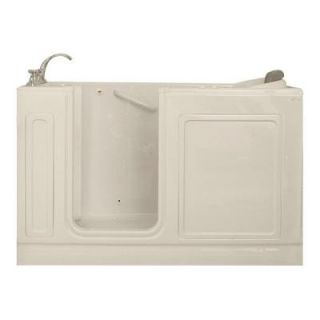 American Standard 5 ft. Left Hand Drain Walk In Whirlpool Tub with Quick Drain in Linen DISCONTINUED 3260.214.CLL
