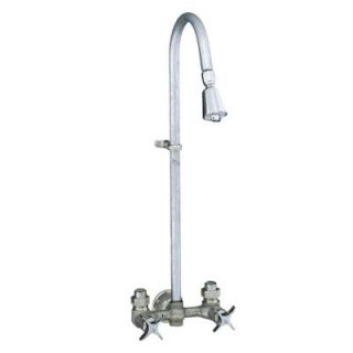 KOHLER 1/2 in. Pipe Thread x 1/2 in. Pipe Thread Brass Industrial Exposed Shower in Rough Plate K 7258 RP