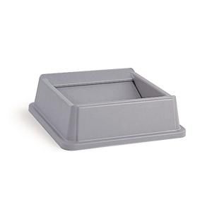Rubbermaid Commercial Products Untouchable Swing Top for 35 and 50 gal. Gray Untouchable Square Containers FG 2664 GRA