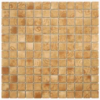 Merola Tile Laceo Beige 12 in. x 12 in. x 6mm Porcelain Floor and Wall Mosaic Tile WTCLACBE