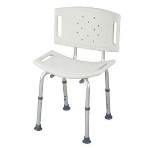 HealthSmart DMI Blow Molded Bath Seat with Backrest in White 522 1716 1999HS