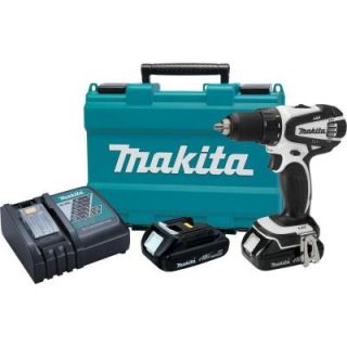 Makita 18 Volt Lithium Ion 1/2 in. Cordless Compact Drill Kit LXFD01CW
