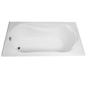 MAAX Velvet 5.5 ft. Bubble Air Bath Tub in White 102744 108 001 000