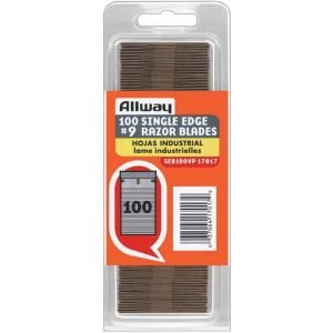 Allway Tools 0.009 in. Single Edge Blades (100 Pack) SEB100VP