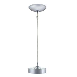 JESCO Lighting Low Voltage Quick Adapt 5.625 in. x 99.25 in. Satin Nickel Pendant and Canopy Kit KIT QAP239 SN A