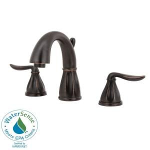 Pfister Sedona 8 in. Widespread 2 Handle High Arc Bathroom Faucet in Tuscan Bronze F 049 LT0Y