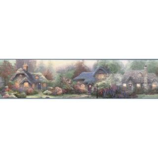 The Wallpaper Company 6.83 in. x 15 ft. Multi Color Cottage Border WC1282861