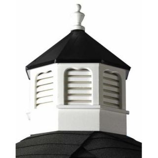 HomePlace Structures Vinyl Octagon Cupola with Black Metal Roof SVCUP