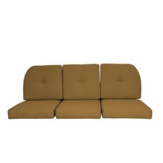 Paradise Cushions Sunbrella Dijon 6 Piece Wicker Outdoor Sofa Cushion Set DISCONTINUED NC2225(3) 48025
