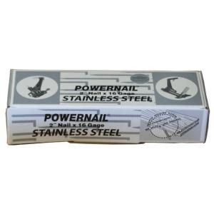 POWERNAIL Powercleats 2 in. 16 Gauge Tape Stainless Steel Hardwood Flooring Nails 1,000 Count L 200 16SS