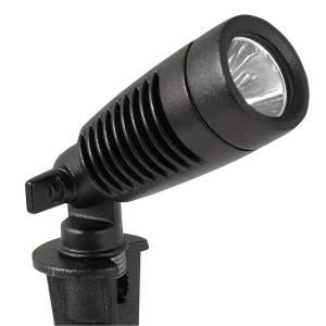 Moonrays Outdoor Black Low Voltage 1 Watt LED Adjustable Spotlight (2 Pack) 95557