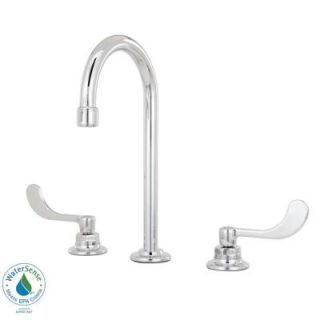 American Standard Monterrey 8 in. Widespread 2 Handle High Arc Bathroom Faucet in Polished Chrome with Grid Drain 6532.170.002
