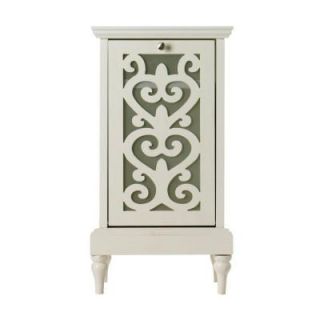 Home Decorators Collection Haven 17 in. W Antique White Laundry Hamper DISCONTINUED 1114400470