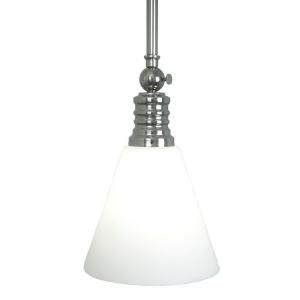 Home Decorators Collection 1 Light Ceiling White Cone Pendant with Art Glass Shade 25407 32