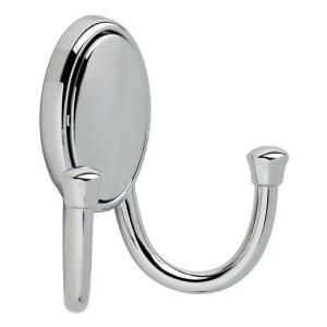 Liberty Double Prong Robe Hook with Concealed Fasteners in Chrome B28275Z CHR C
