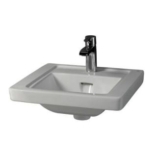Barclay Products Empire Wall Hung Bathroom Sink in White 4 891WH
