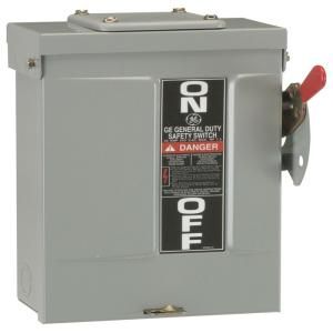 60 Amp 240 Volt Non Fuse Outdoor General Duty Safety Switch TGN3322R