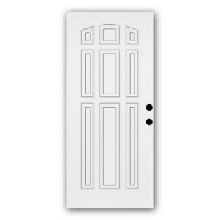 Steves & Sons Premium 9 Panel Primed White Steel Slab Entry Door DISCONTINUED 1090SB