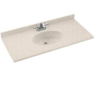 Swanstone Chesapeake 55 in. Solid Surface Vanity Top with Basin in Almond Galaxy CH1B2255 046