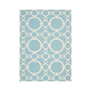 Connected Indoor/Outdoor Rectangular Rugs, Aquamarine