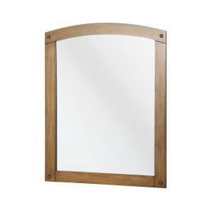 Foremost Avondale 30 3/4 in. x 24 1/4 in. Wall Mirror in Weathered Pine AVHM2430