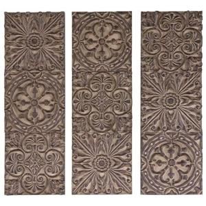 Home Decorators Collection 35.6 in. Olive Dyaman Plaques (Set of 3) 1249100620