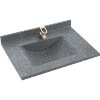 Swanstone Contour 37 in. Solid Surface Vanity Top in Night Sky with Night Sky Basin CV2237 012
