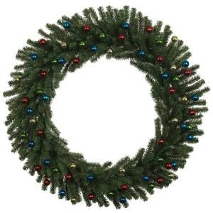 Martha Stewart Living Christmas Collectibles 36 in. Multi Color Ball Artificial Christmas Wreath 5563594