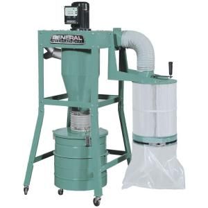 General International 1.5 HP Portable 2 Stage Dust Collector 10 800CF M1