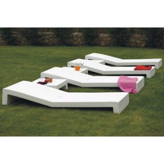 Vondom Jut Chaise Lounge 44404 Finish White