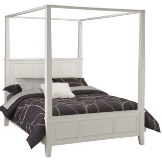 Home Styles Naples Queen Canopy Bed White Size Queen