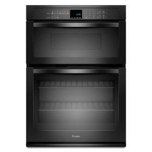Whirlpool 27 in. Electric Wall Oven with Built In Microwave in Black WOC54EC7AB