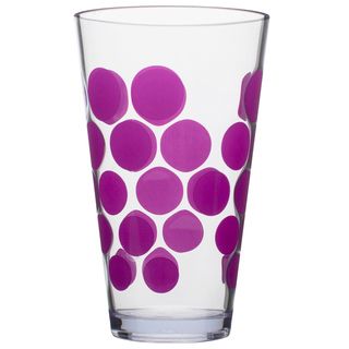 Zak  Dot Grape Purple Acrylic 19 ounce Tumblers (set Of 6)