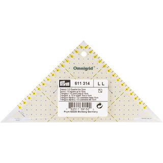 Omnigrid Metric Right Triangle Quilters Ruler for 1/2 Square Up To 15cm