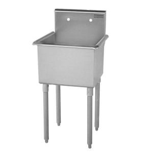 Griffin Products T Series 27x27.5 Stainless Steel Freestanding 2 Hole Single Bowl Scullery Sink T60 144