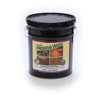 Preserva Wood 5 gal. Oil Based Clear Penetrating Stain and Sealer 40501