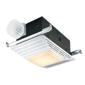Broan 50 CFM Ceiling Exhaust Fan with Light and Heater 659