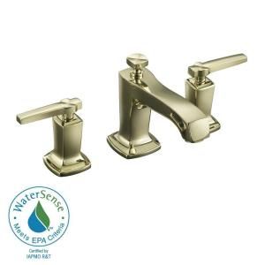 KOHLER Margaux 8 in. Widespread 2 Handle Low Arc Bathroom Faucet in Vibrant French Gold K 16232 4 AF