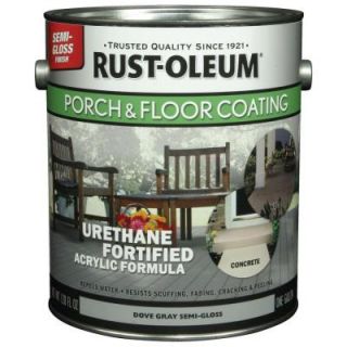 Rust Oleum Porch and Floor 1 gal. Dove Gray Semi Gloss 50 VOC Coating (2 Pack) 262364