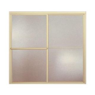 Deluxe 59 3/8 in. x 56 1/4 in. Framed Bypass Tub/Shower Door in Polished Brass 5900 59PB