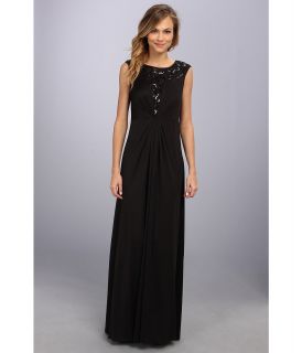Jessica Simpson Mesh Jersey Social Dress Womens Dress (Black)