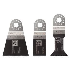 FEIN 1 3/4 in., 1 3/8 in., 2 9/16 in.MultiMount E Cut Saw Blade Combo Pack for Oscillating Tool (3 blades) 63502152140