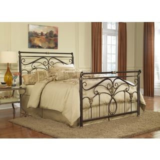 Fashion Bed Group Lucinda Queen size Steel Bed Brown Size Queen