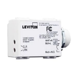 Leviton LevNet RF Enabled by EnOcean 240VAC 3 Wire White 1000 Relay Receiver with Threaded mount 018 WST05 080