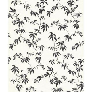 Brewster 56 sq. ft. Bamboo Floral Wallpaper 282 64080
