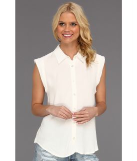 MINKPINK Its A Mans World Shirt Womens Sleeveless (White)