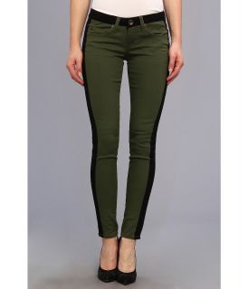 dollhouse Tuxedo Stip Colored Skinny in Olive Womens Jeans (Olive)