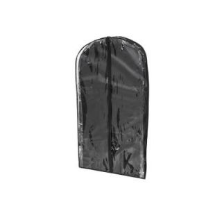 Honey Can Do Black Polyester and Clear Vinyl Suit Bag (2 Pack) SFTZ01250
