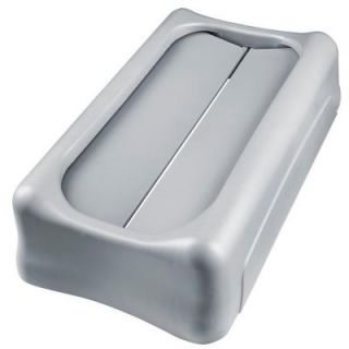Rubbermaid Commercial Products Slim Jim Gray Swing Lid for Slim Jim Trash Containers RCP 2673 60 GRA
