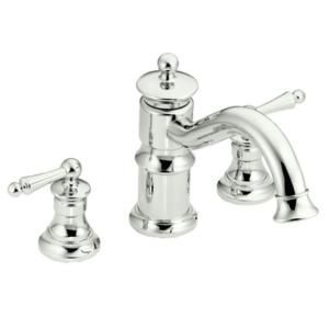 MOEN Waterhill 2 Handle Roman Tub Faucet Trim Kit in Nickel TS214NL
